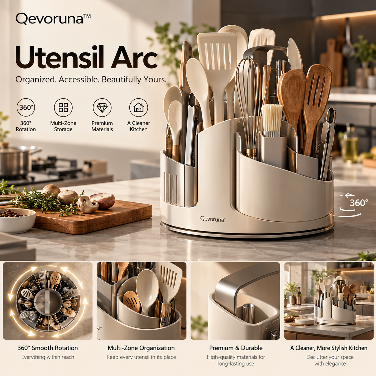 Qevoruna™ Utensil Arc