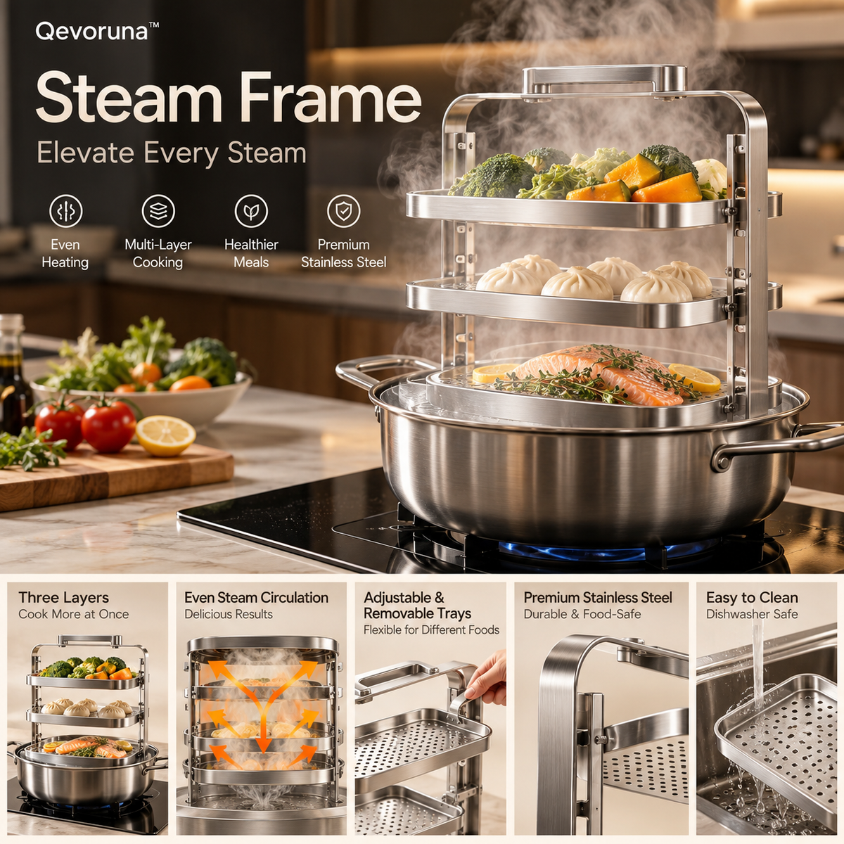 Qevoruna™ Steam Frame