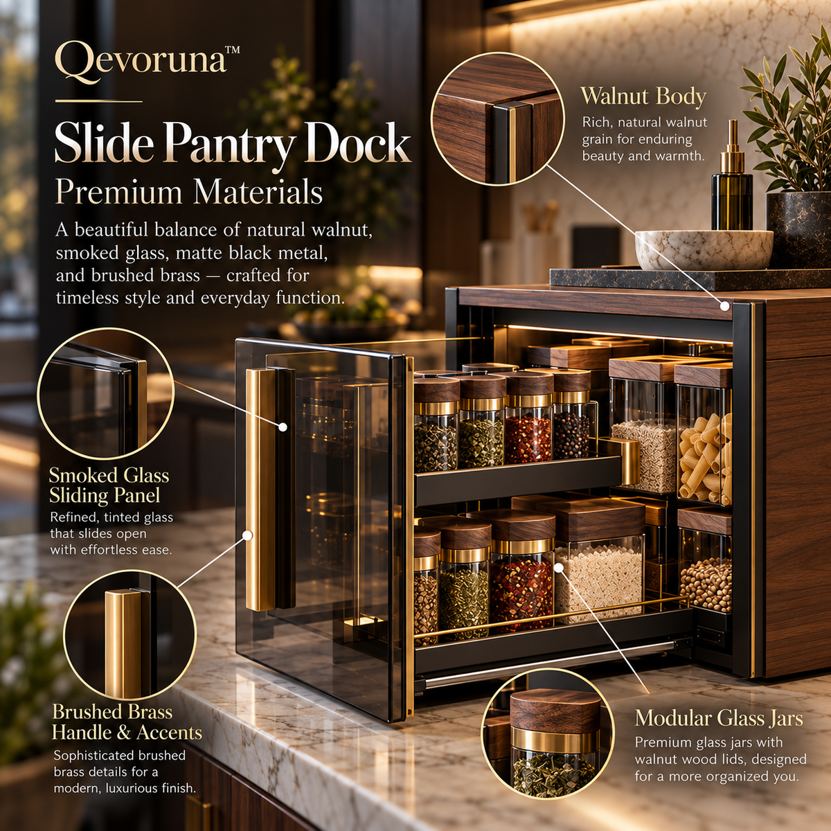 Qevoruna™ Slide Pantry Dock