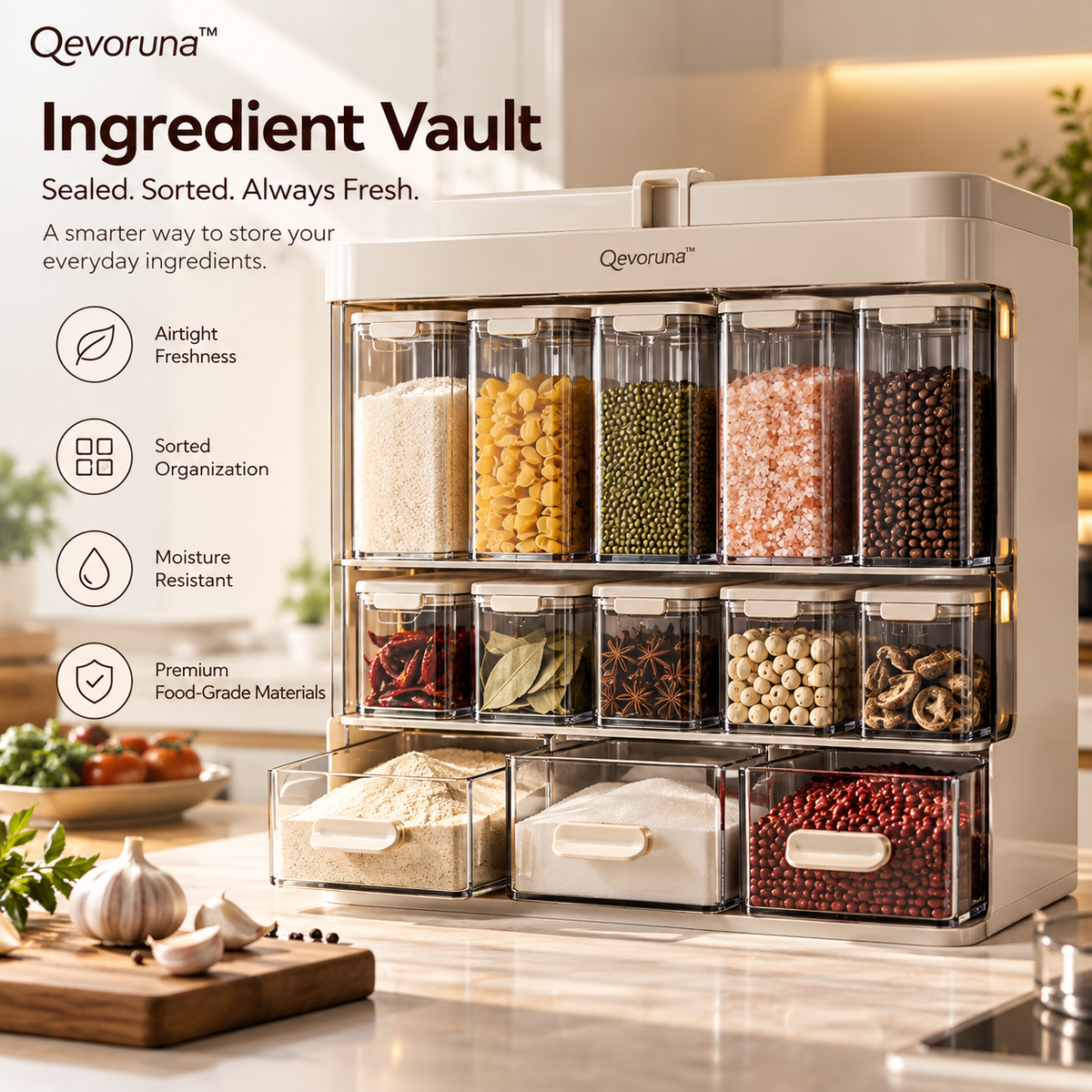 Qevoruna™ Ingredient Vault