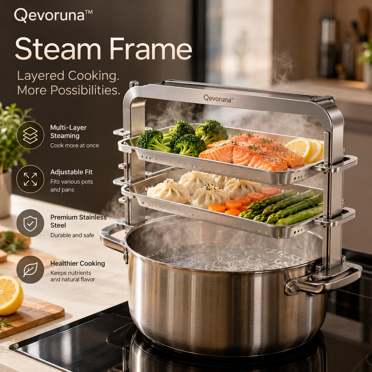 Qevoruna™ Steam Frame