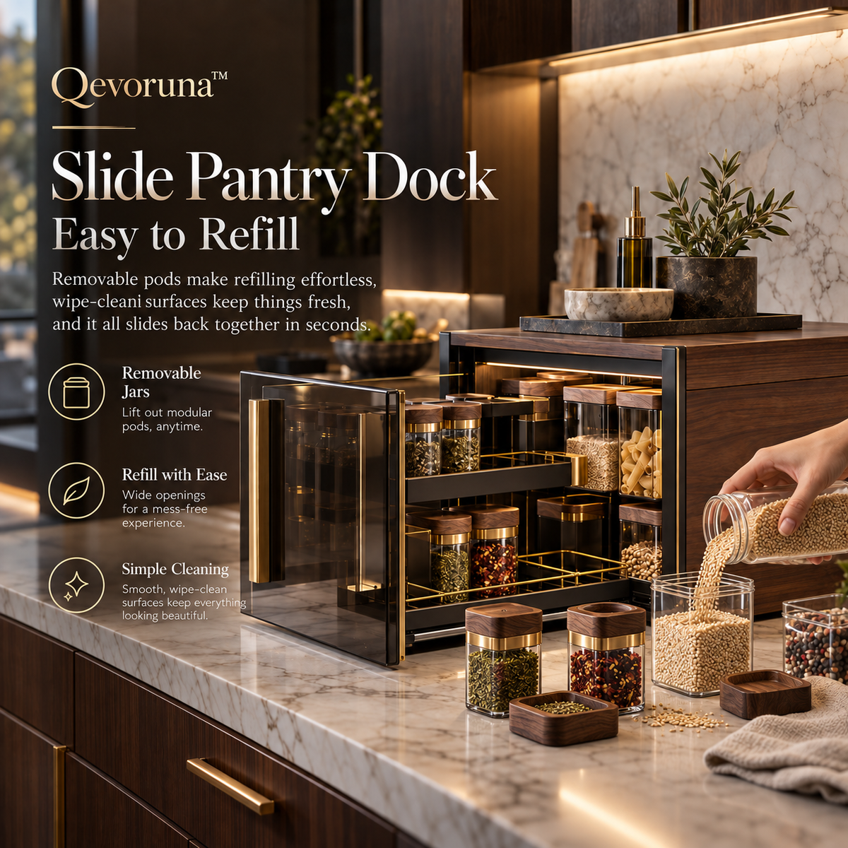 Qevoruna™ Slide Pantry Dock
