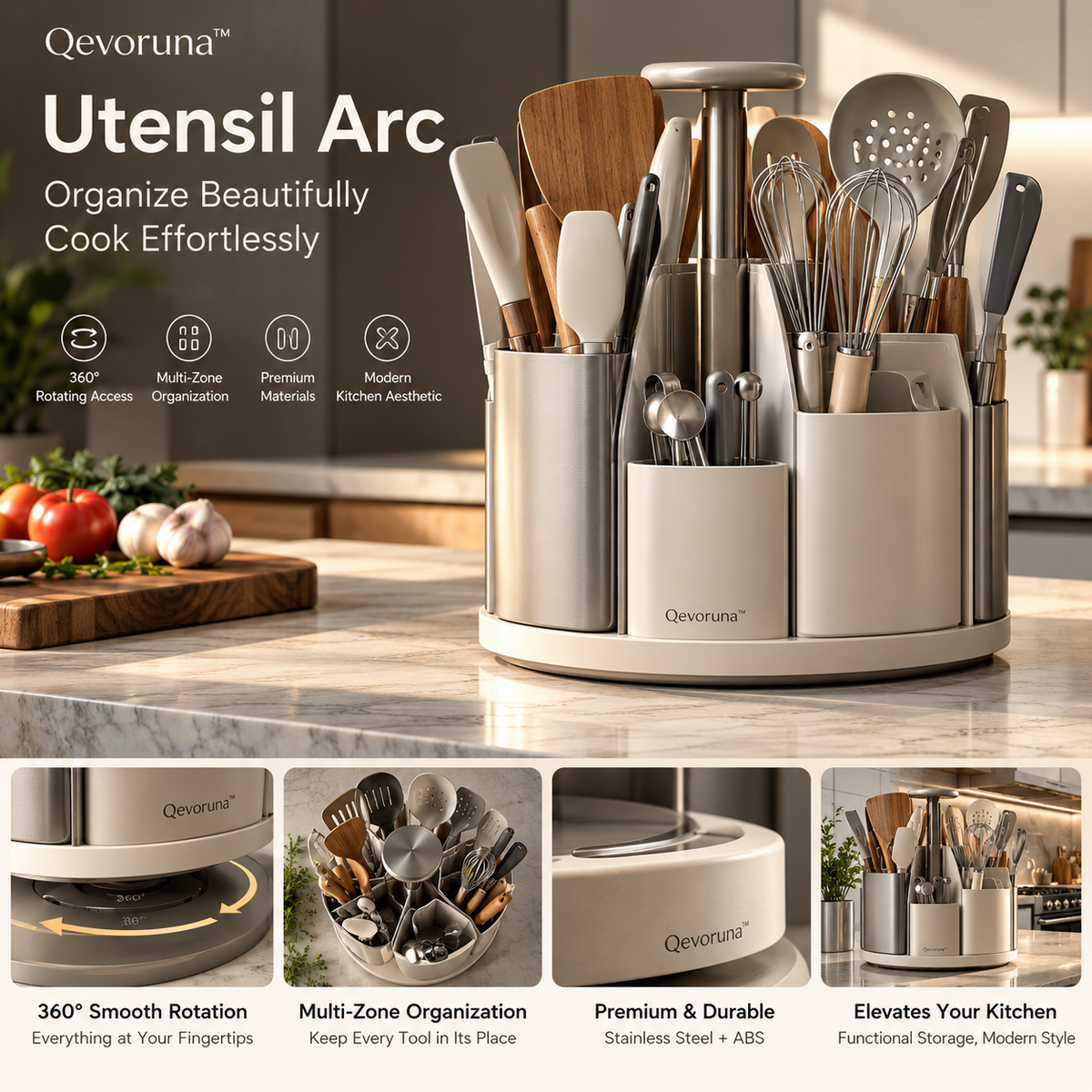 Qevoruna™ Utensil Arc
